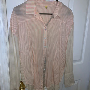 Free People Multi-Print Button Down